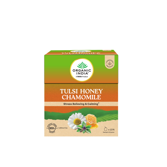 【Organic India】 Tulsi Honey Chamomile|トゥルシー ハニーカモミール|25 Teabags