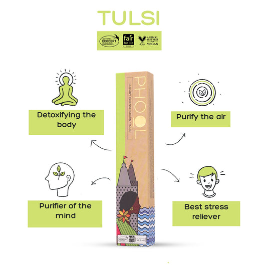 Natural Incense Sticks - Tulsi