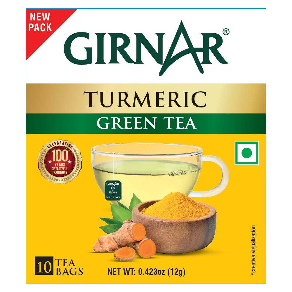 Green Tea Bags - Turmeric 10 Tea Bags
