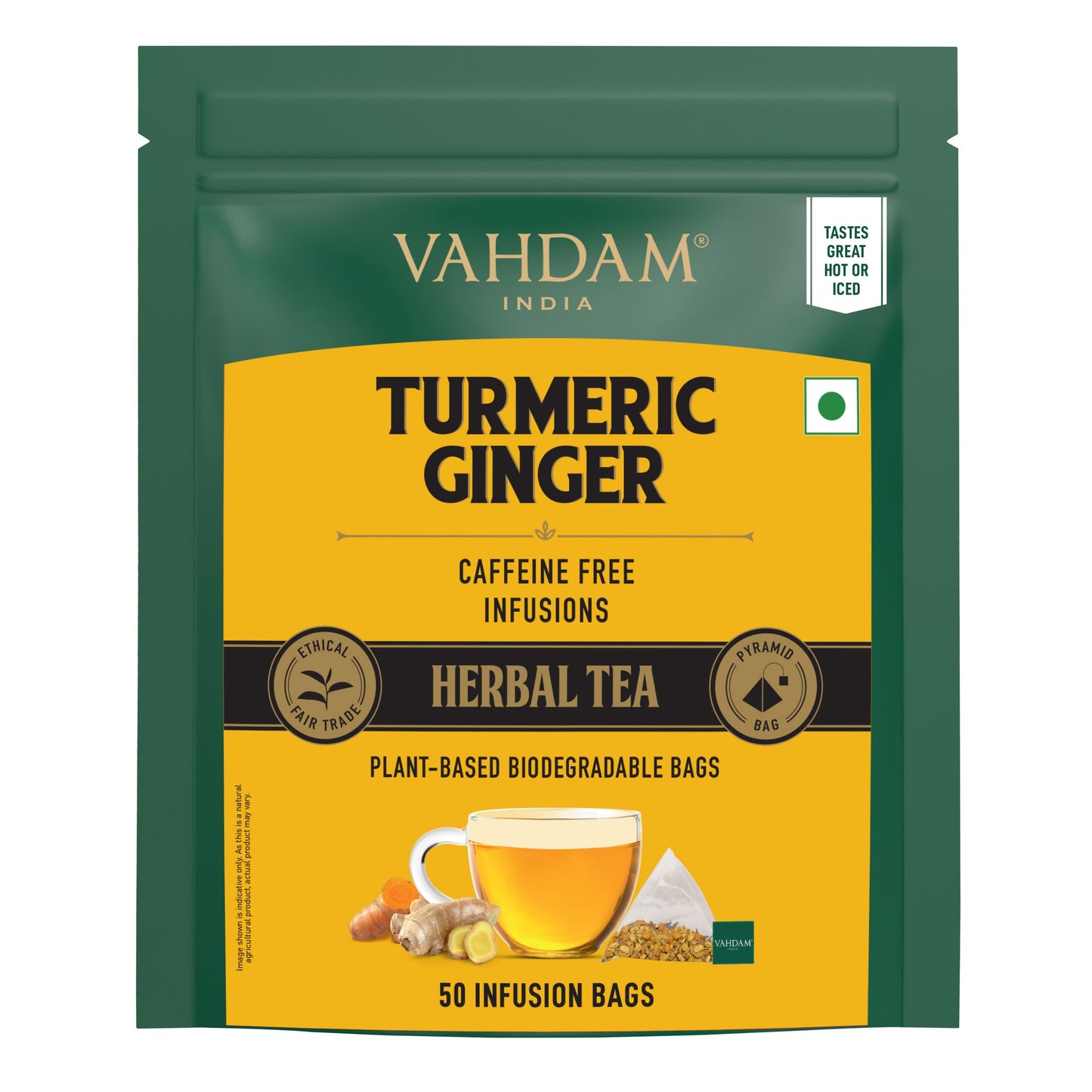 Turmeric Ginger Herbal Infusion, 50 Count 50 Count