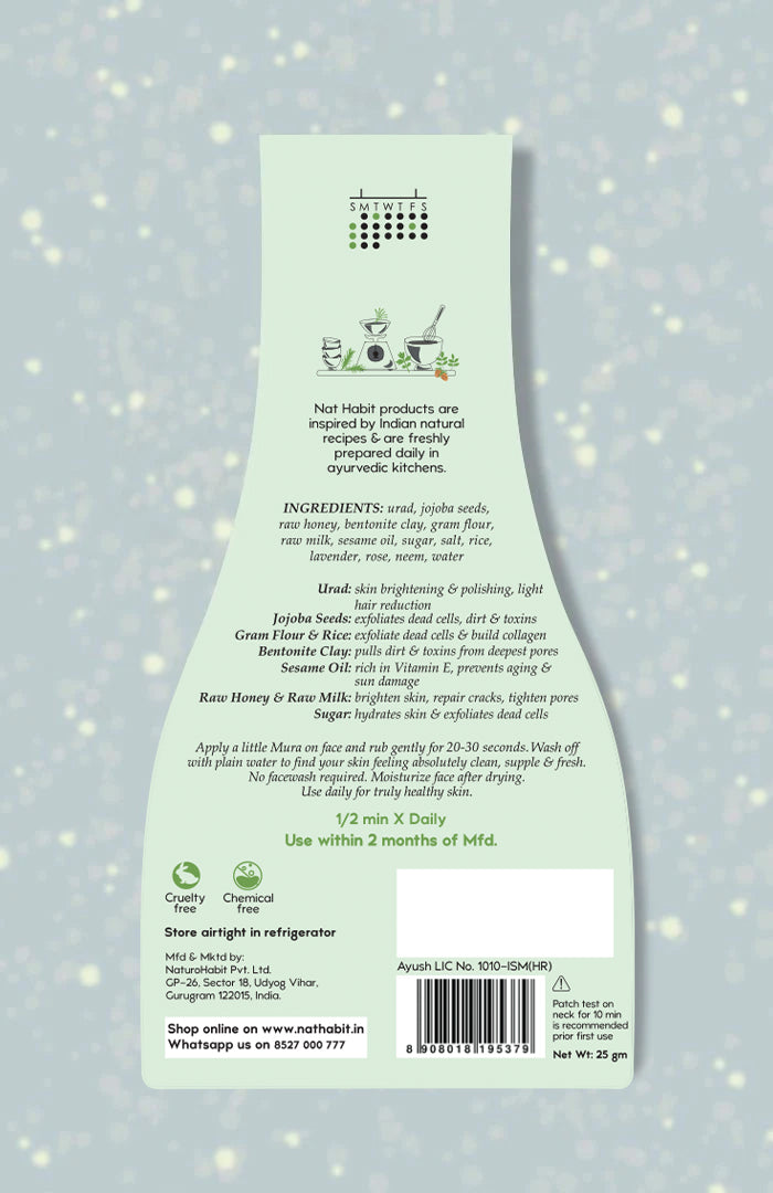 Urad Jojoba Exfoliating Mura 25g × 3