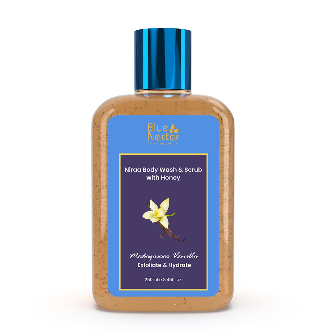 2-in-1 Body Wash & Scrub with Honey for Exfoliation and Hydration (10 herbs, 250 ml) (Jasmine) 250ml
