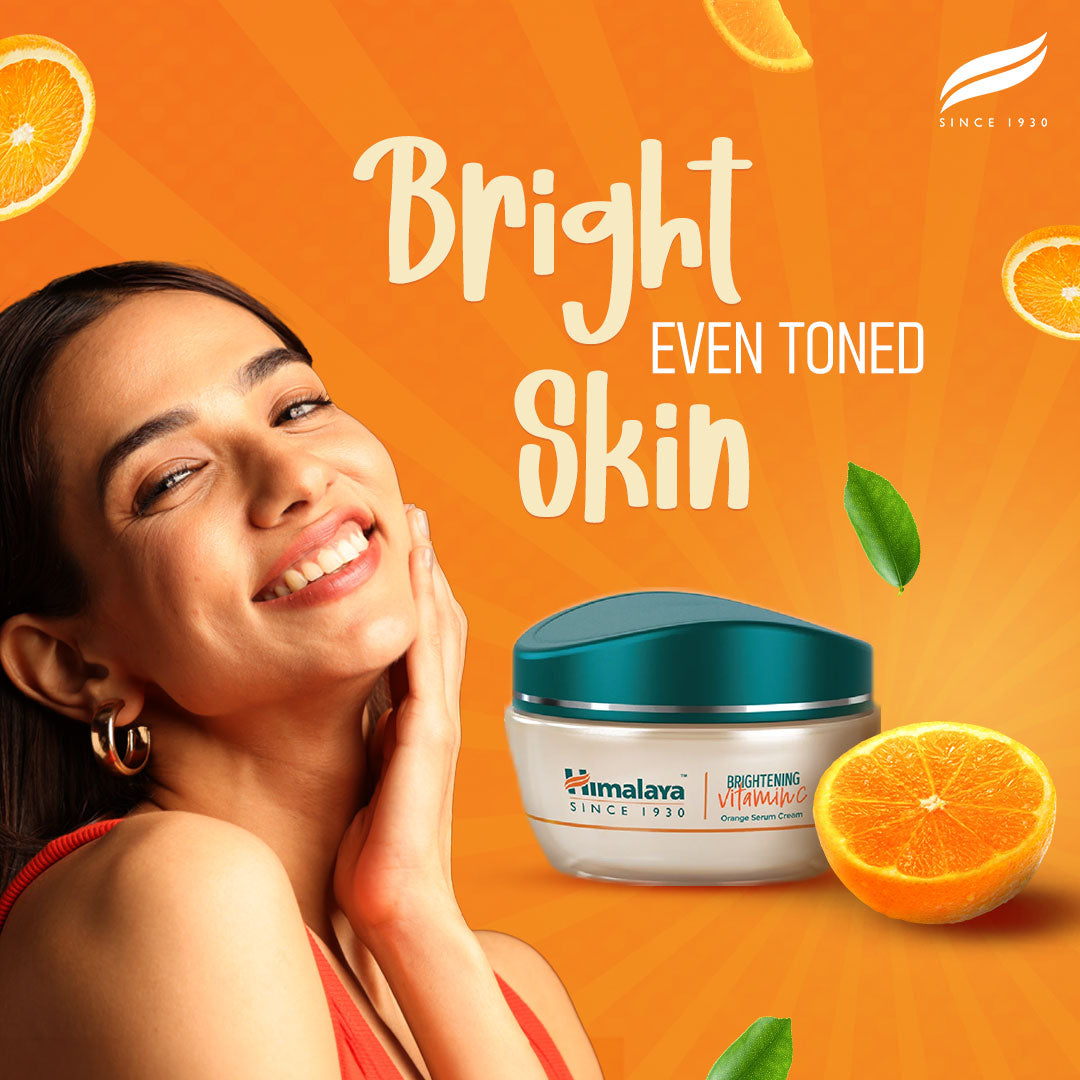 【Himalaya】 Brightening Vitamin C Orange Face Serum Cream|ブライトニングビタミンCオランジフェイスセラムクリーム