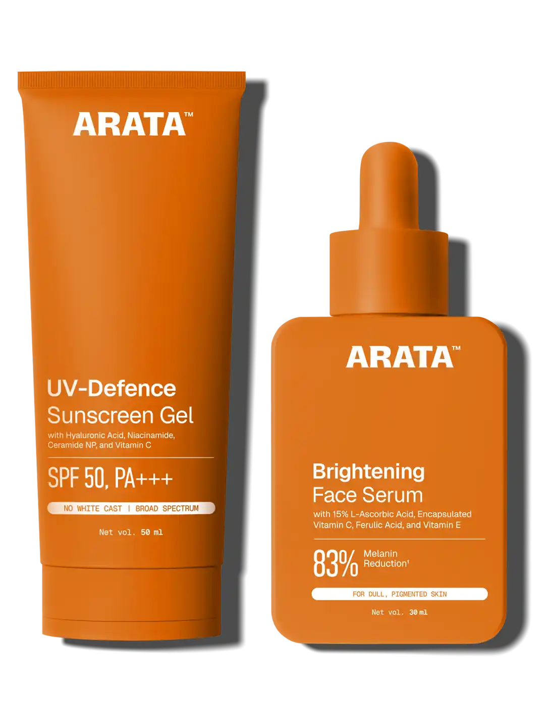 【Arata】 Brightening Serum & Sunscreen Duo|ブライトニングセラム&サンスクリーン デュオ