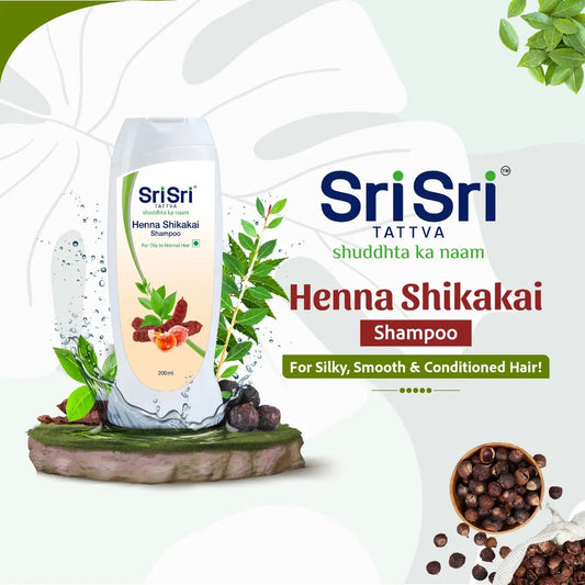 Henna Shikakai Shampoo - For Silky Smooth & Conditioned Hair, 200 ml 200ml