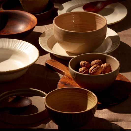 CACAO CEREAL BOWL 15.8(長さ) x 15.8(幅) x 7.5(高さ); 直径: 15.8