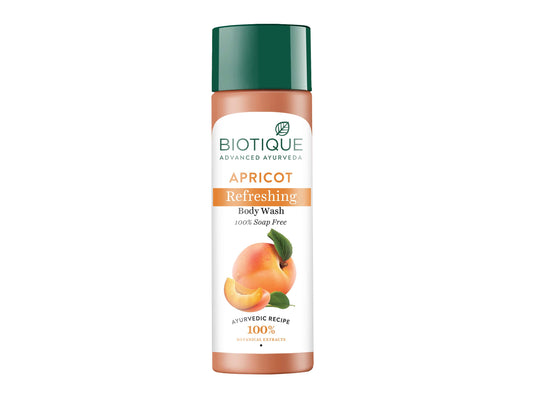 【Biotique】 APRICOT Refreshing Body Wash|アプリコット リフレッシング ボディウォッシュ|190ML