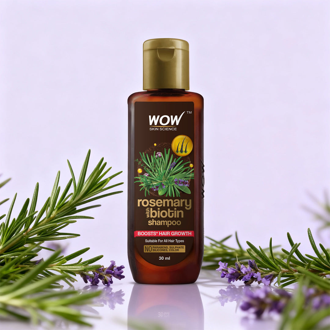 Rosemary & Biotin Shampoo Promotes Shiny, Strong Hair 30ml