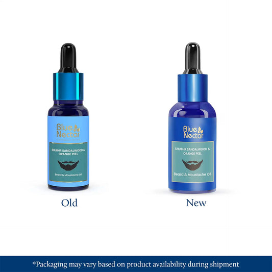 【Blue Nectar】 Shubhr Sandalwood and Orange Peel Beard and Moustache Growth Oil (30 ml)|シュブル サンダルウッド&オレンジピール ビアード&ムスタッシュ グロウオイル(30ml)|30ml