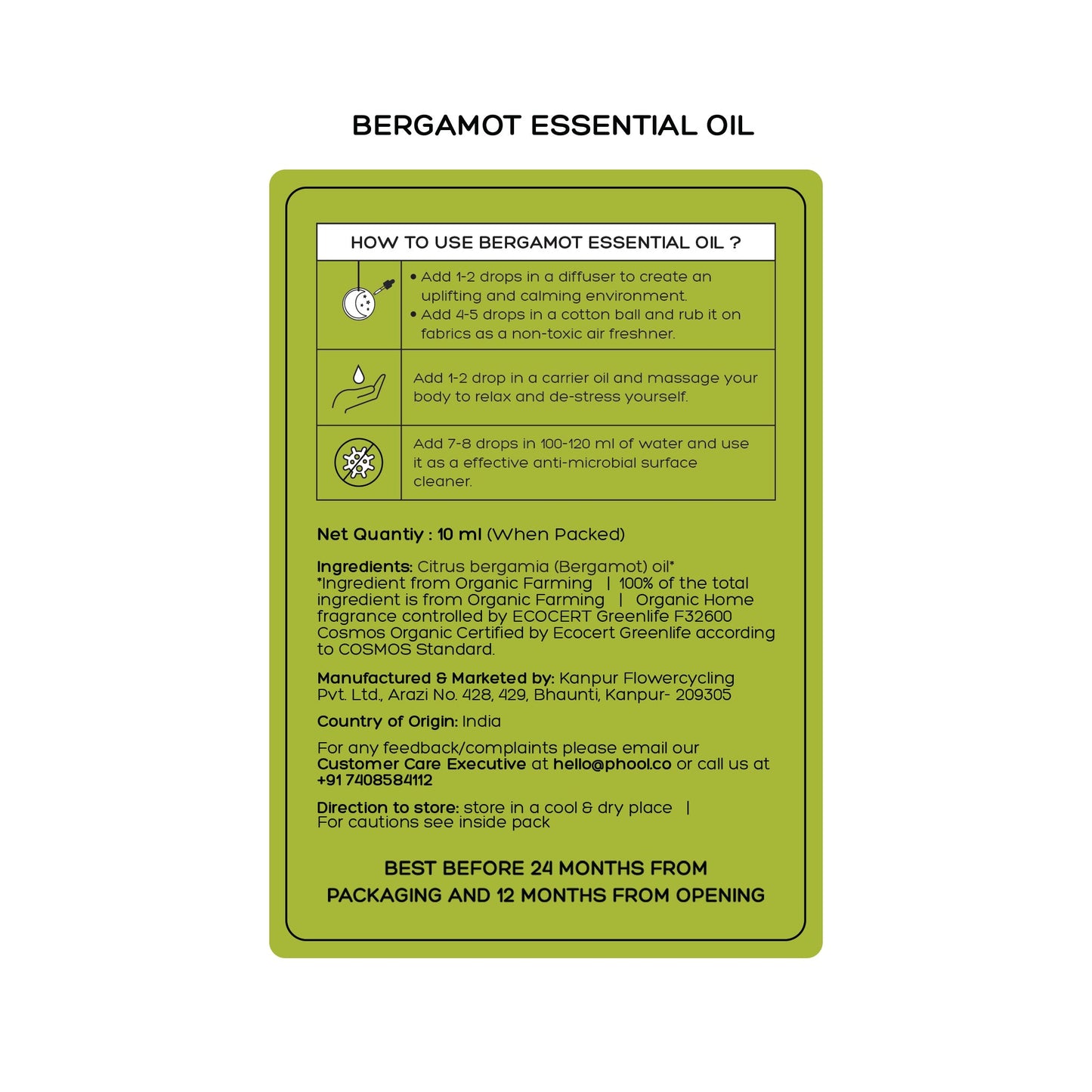 Bergamot Essential Oil (10ml)