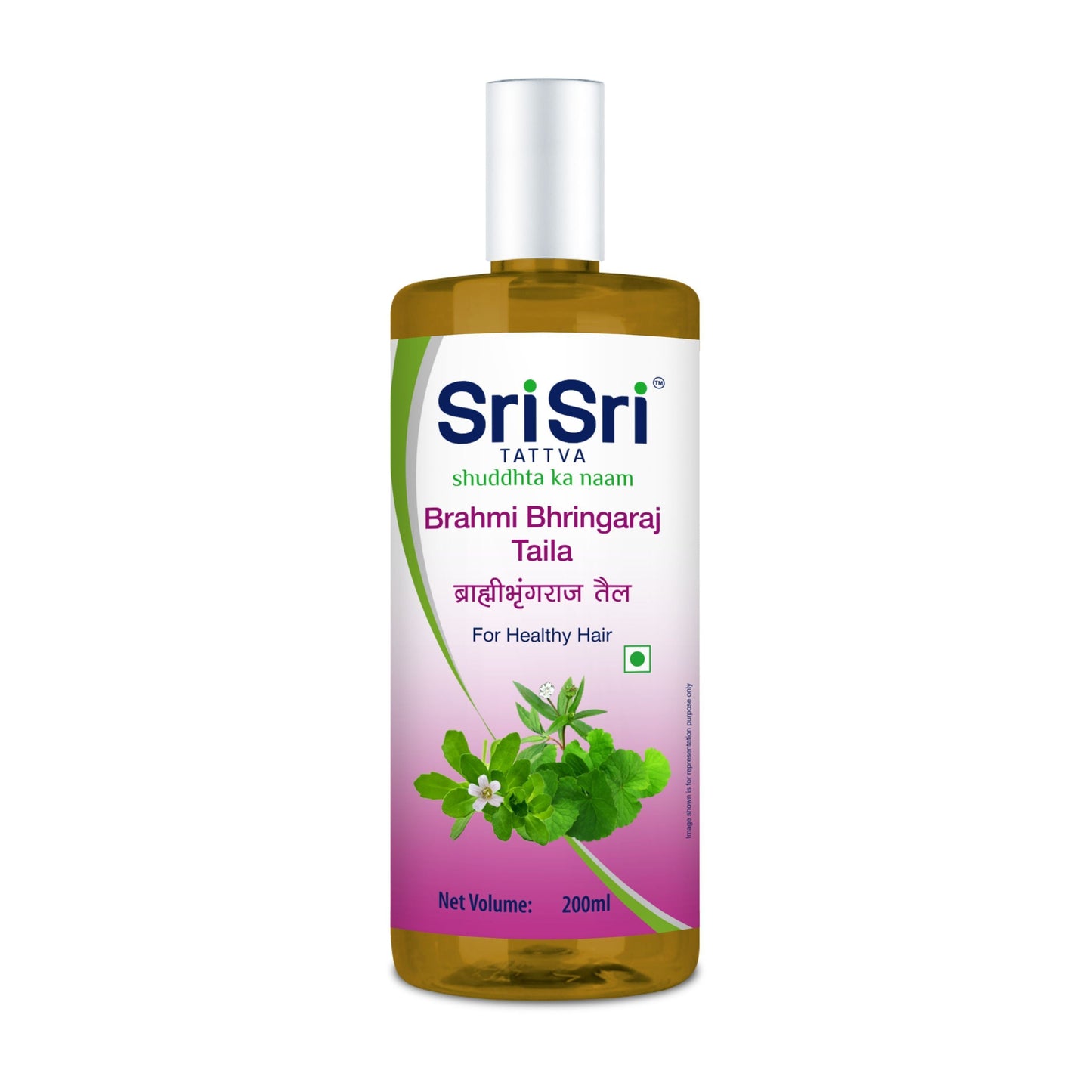 【Sri Sri Tattva】 Brahmi Bhringaraj Hair Oil (Anti-Graying)| ブラフミー・ブリンガラージ ヘアオイル(白髪対策)| 200ml