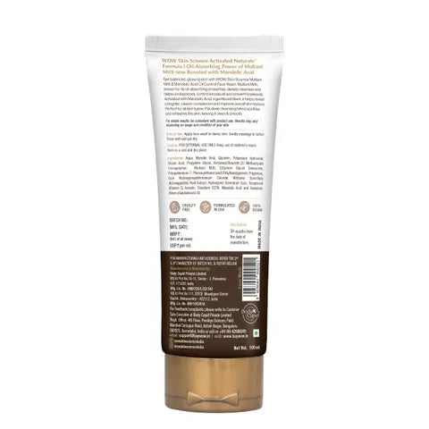 Purifying Multani Mitti Face Wash For All Skin Types Controls Excess Oil Brightens Purifies Skin Fac 150 ML