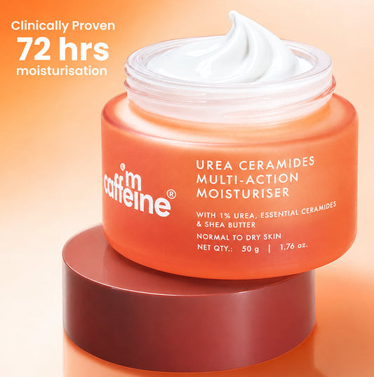 【mCaffeine】 Multi-Action Moisturiser with Urea & Ceramides|マルチアクション モイスチャライザー 尿素&セラミド配合|50g