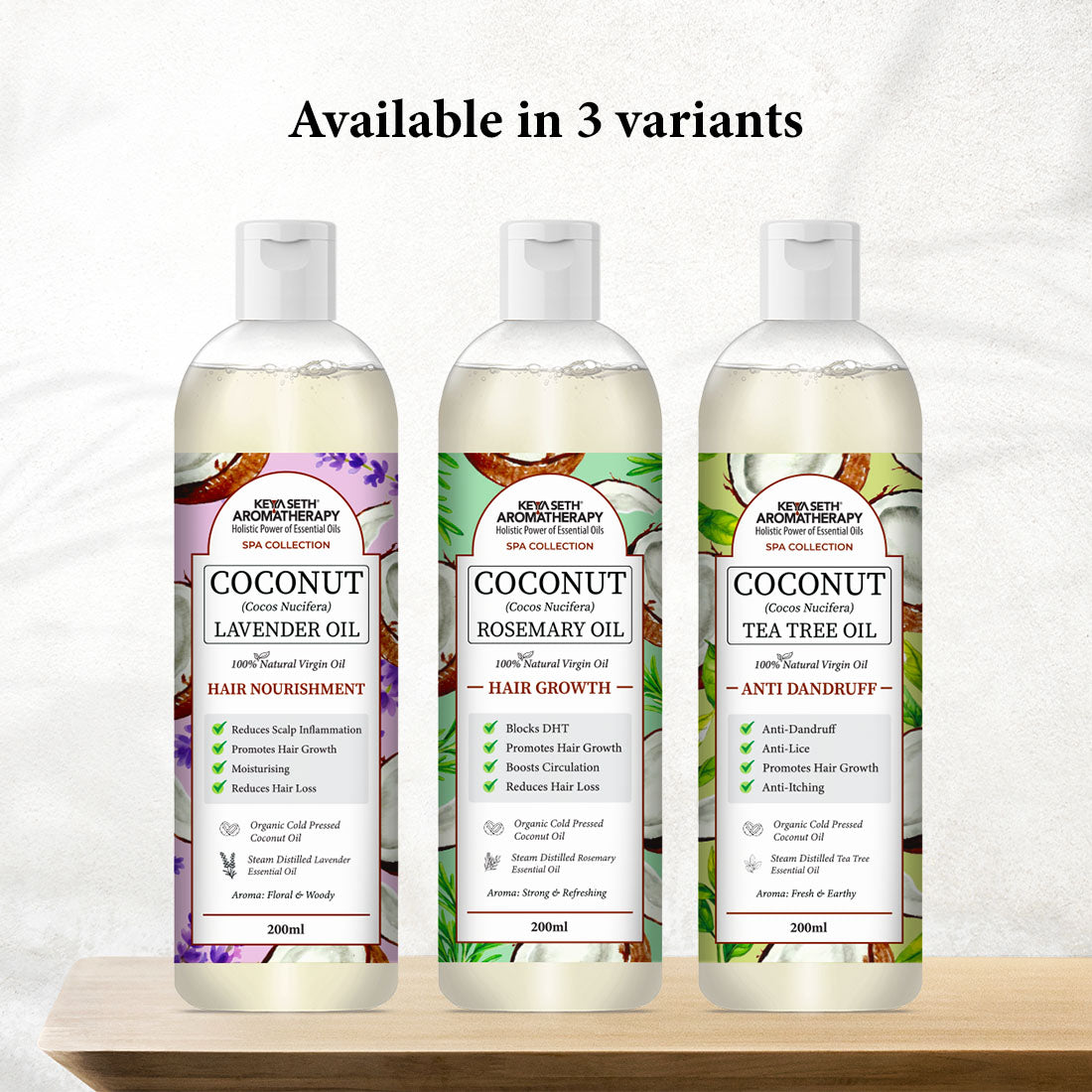 1% Rosemary with 99% Coconut Oil – Cold-Pressed, Promotes Hair Growth, Blocks DHT & Controls Hair Fall 200ml