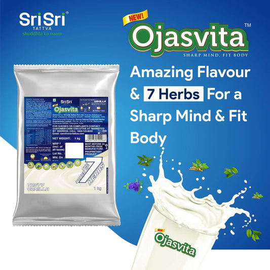 Vanilla Ojasvita - Sharp Mind & Fit Body, 1 kg (Refill Pack) 1kg