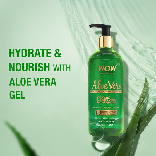 Aloe Vera Gel Moisturizer 99% Pure for Deep Hydration 250ml