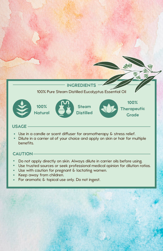 Pure Eucalyptus Essential Oil 15ml