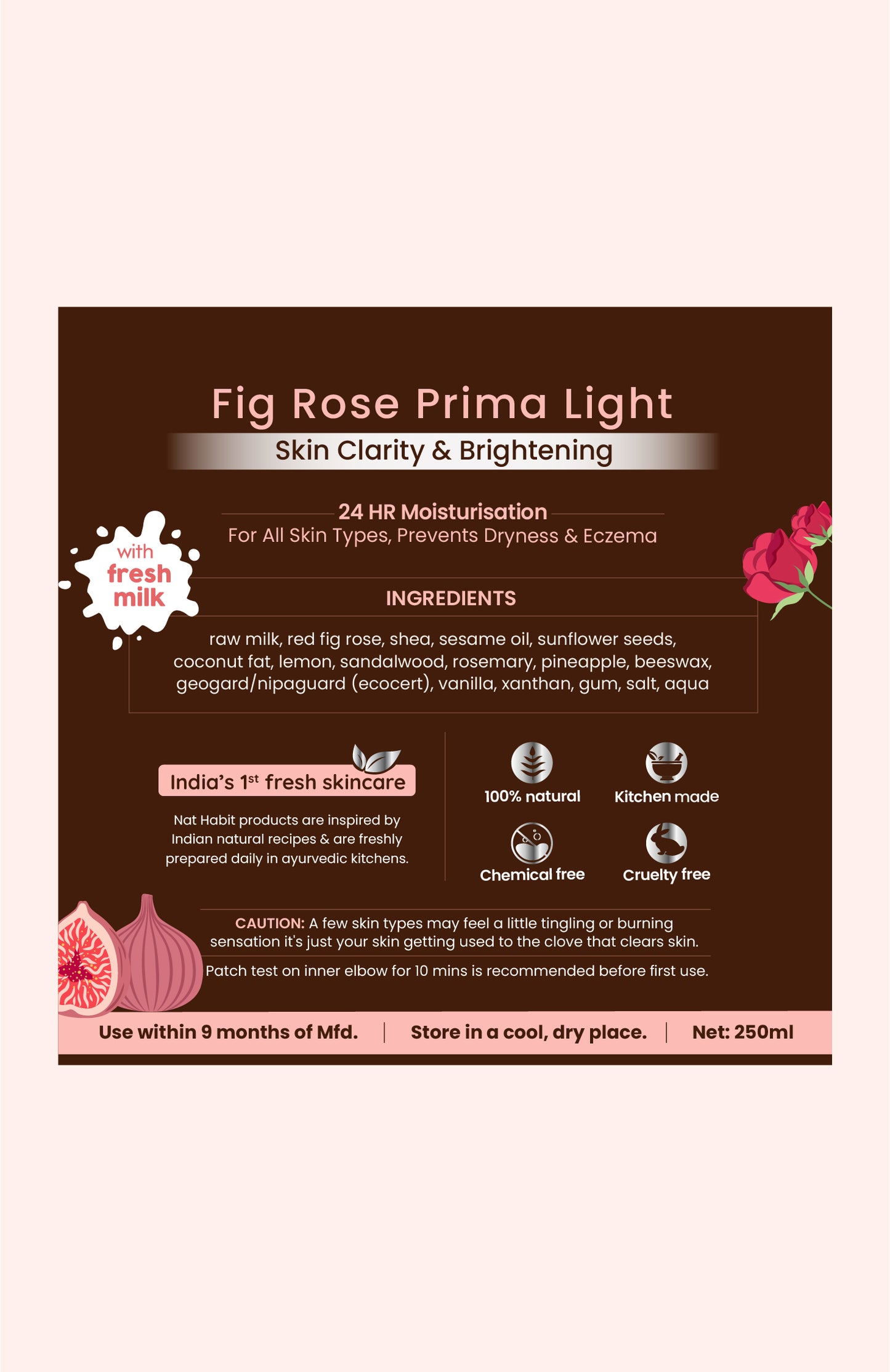 Fig Rose PrimaLight Fresh Malai Lotion 250ml