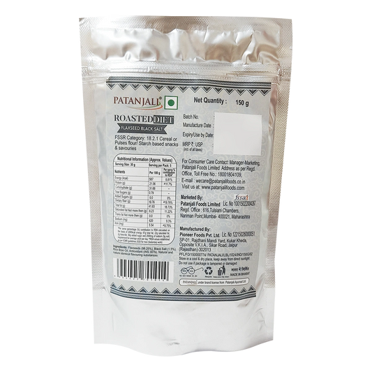 Roasted Diet- Flaxseed Black Salt (150 Gram)