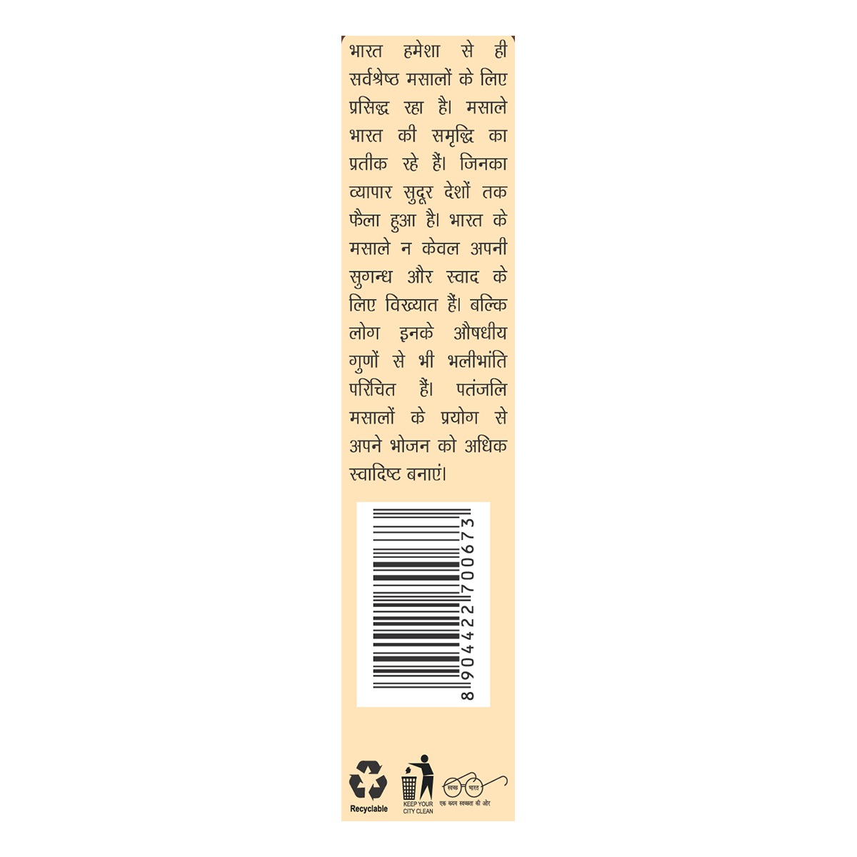 Patanjali Garam Masala (100 Gram)