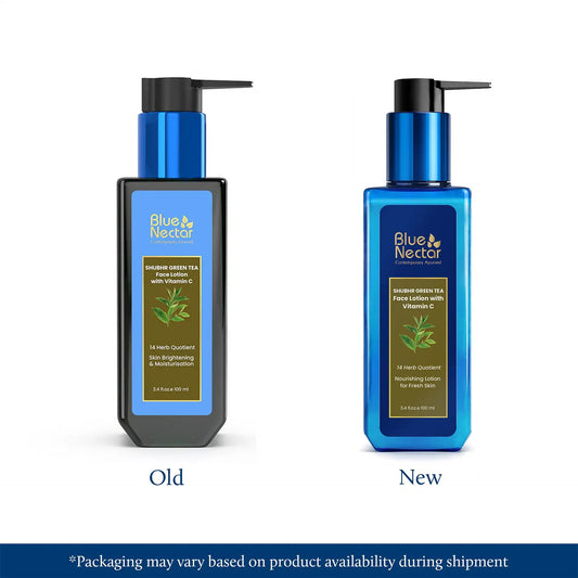 【Blue Nectar】 Shubhr Green Tea Face Lotion With Vitamin C & Hyaluronic Acid (14 herbs, 100ml)|シュブル グリーンティー フェイスローション ビタミンC&ヒアルロン酸配合|100ml