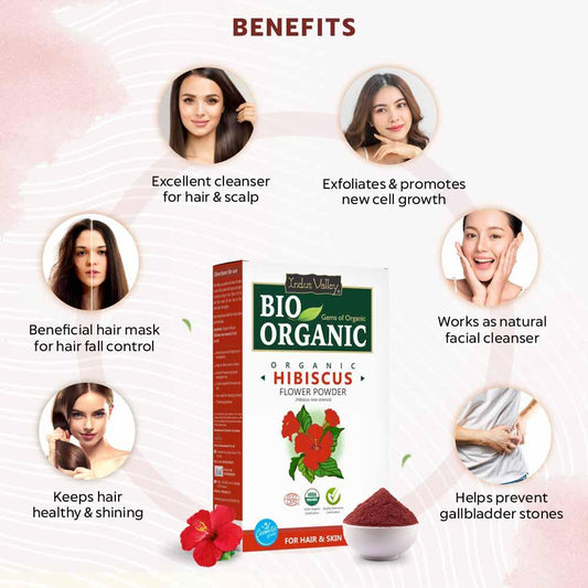 Bio Organic Hibiscus Powder - Pack of 4