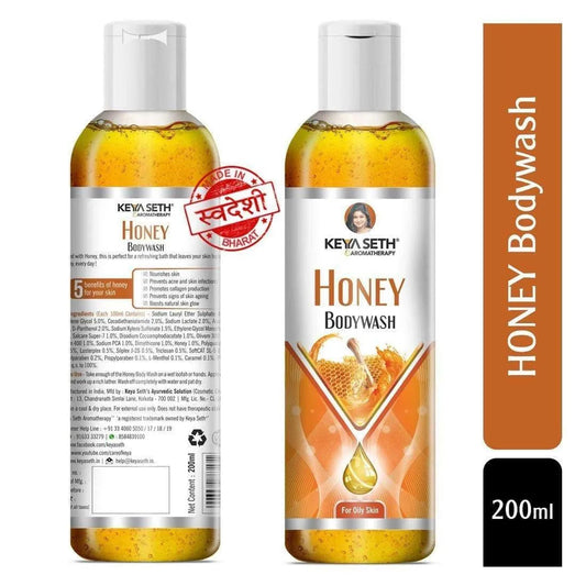 Honey Bodywash Enriched with Honey, Shower Gel with Skin Conditioner for All Skin Types 200ml