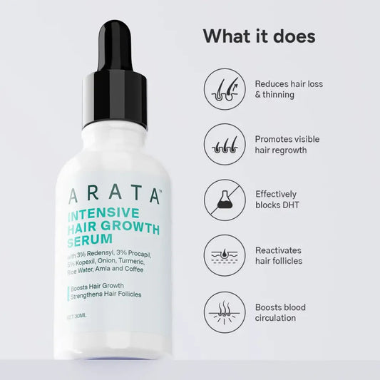 Arata 60-Day Value Pack for Fuller, Denser, Thicker Hair Regrowth 60g