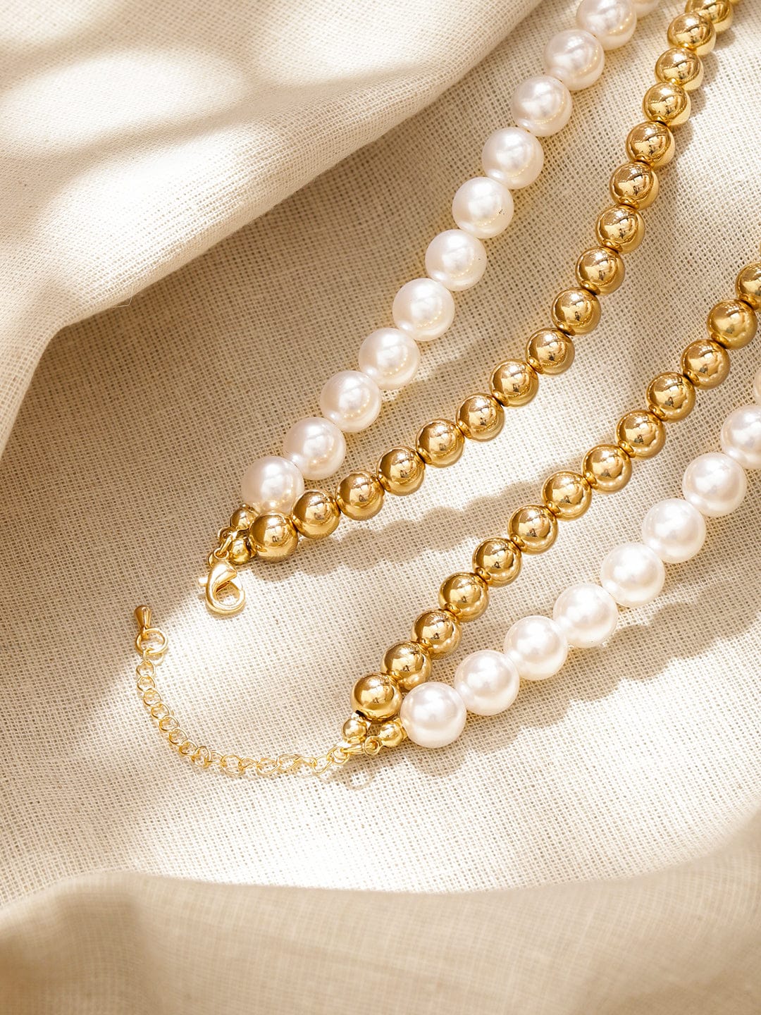 Luxe Pearl Beads Necklace フリーサイズ