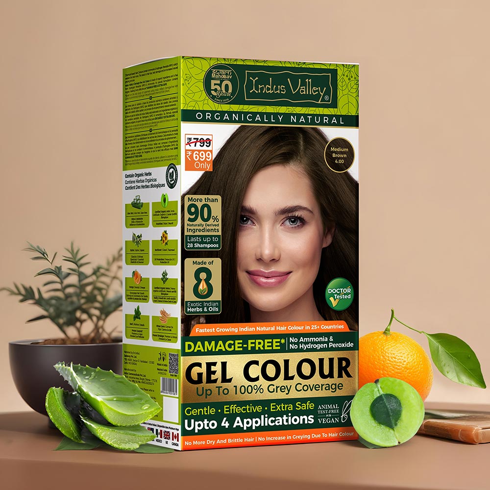 Damage Free Gel Colour Medium Brown 4.00 - 200ml + 20g 200ml