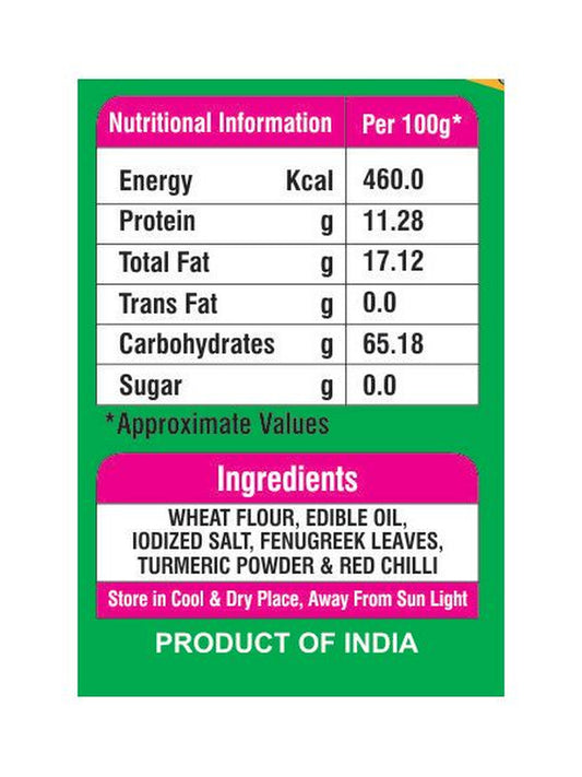 Chai Nashta - Methi Khakhra 200g