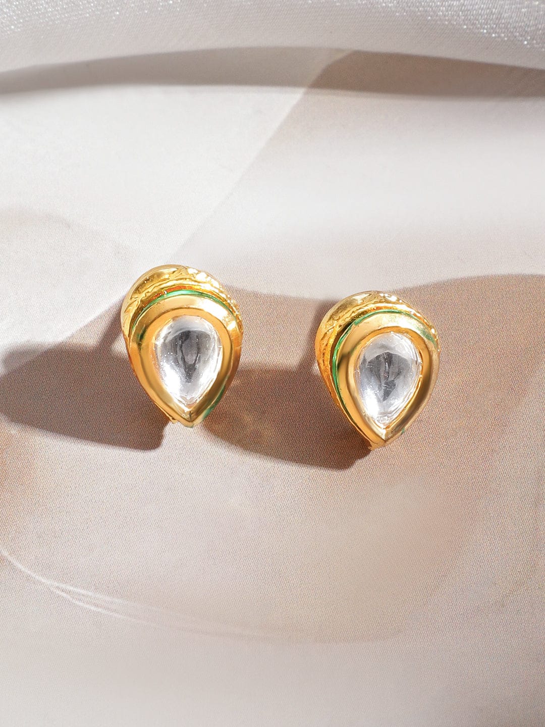Minimal Luxe Kundan Pendant Set フリーサイズ