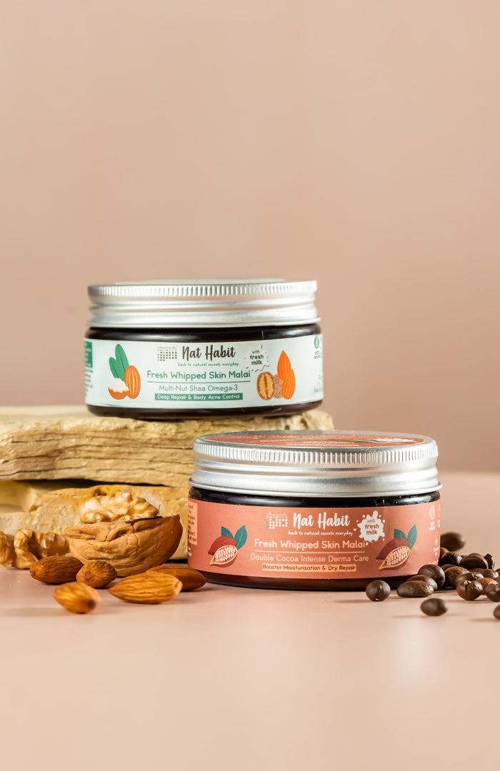 Multi Nut & Double Cocoa Body Malai Combo 120ml × 2