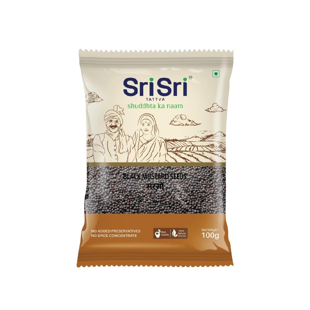 【Sri Sri Tattva】 Black Mustard Seeds| ブラックマスタードシード| 100g