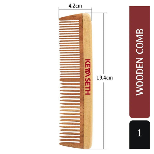 Neem Wooden Comb Wide Tooth for Hair Growth for Men & Women