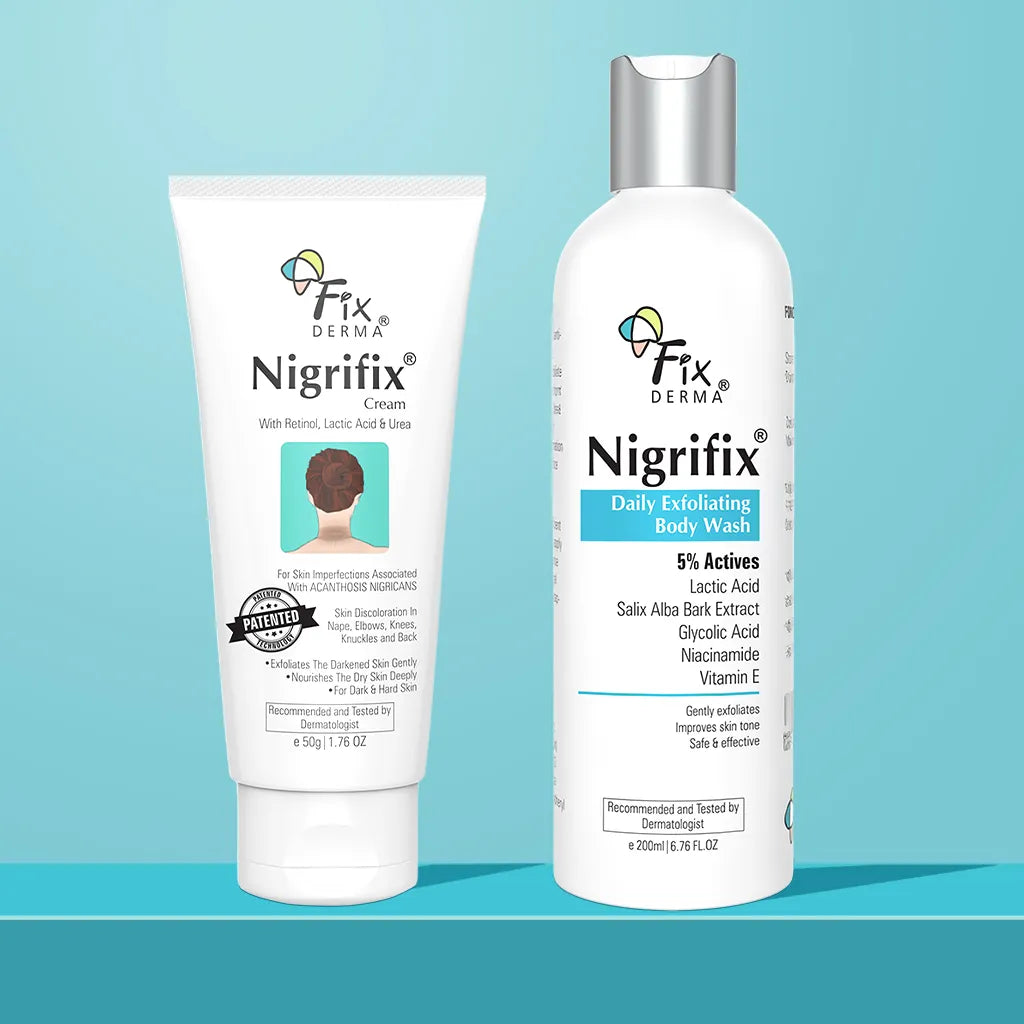 Nigrifix Hyperpigmentation Control Cream & Body Wash Kit for Neck, Underarms & Knees