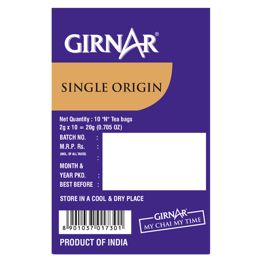 Single Origin Black Tea Bags - Nilgiri 10 Tea Bags