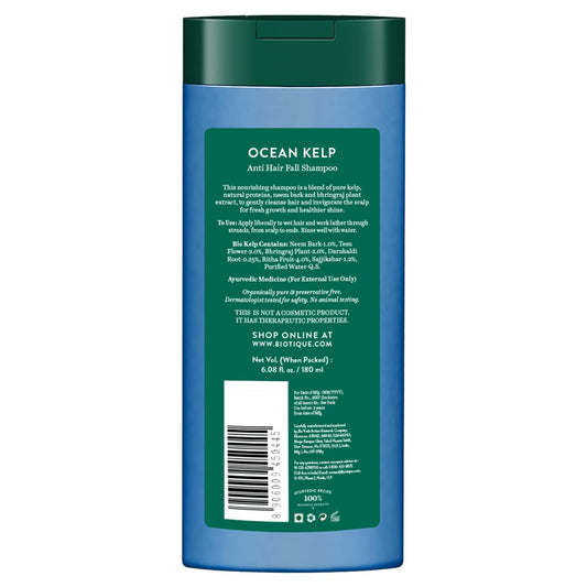 【Biotique】 OCEAN KELP Hair Strengthening Shampoo|オーシャンケルプ ヘアケア シャンプー|180ML