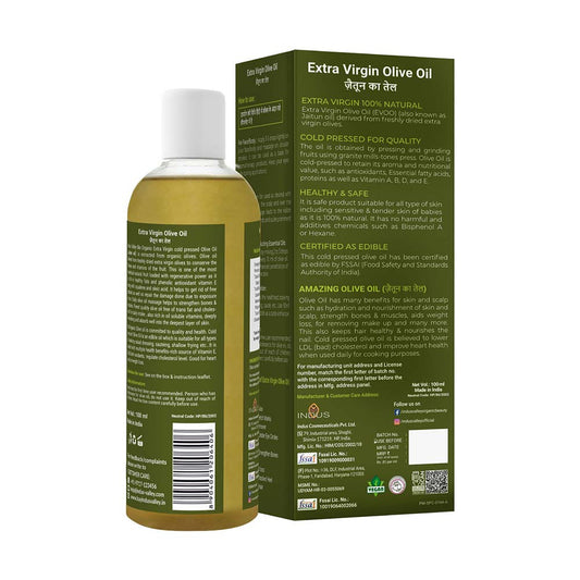 【Indus Valley】 Bio Organic Extra Virgin Olive Massage Oil|ビオ オーガニック エクストラバージン オリーブ マッサージオイル|100ml