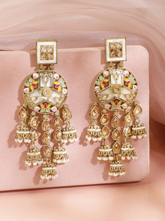 Pearl Grace Multicolour Jhumka フリーサイズ