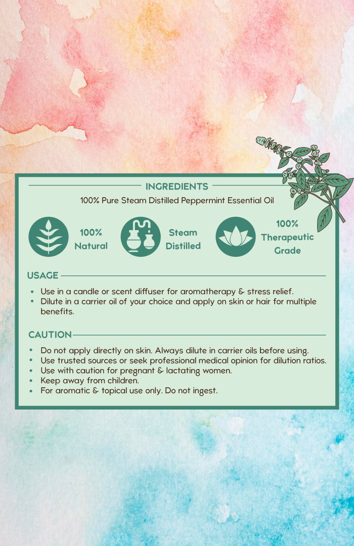 Pure Peppermint Essential Oil 15ml