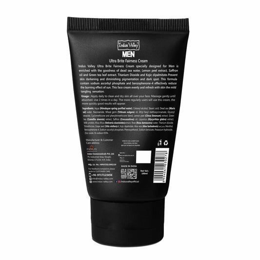 Men Ultra Fairness Cream with Dead Sea Water & Green Tea Extract - 100ml 100ml