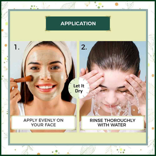 Bio Organic Face Pack For Brighten Complexion DIY Combo Beauty Kit - 120g 120g