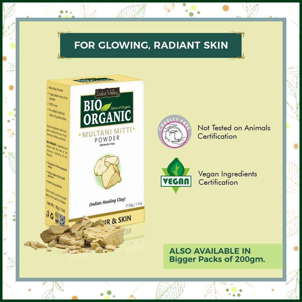 Bio Organic Face Pack For Brighten Complexion DIY Combo Beauty Kit - 120g 120g