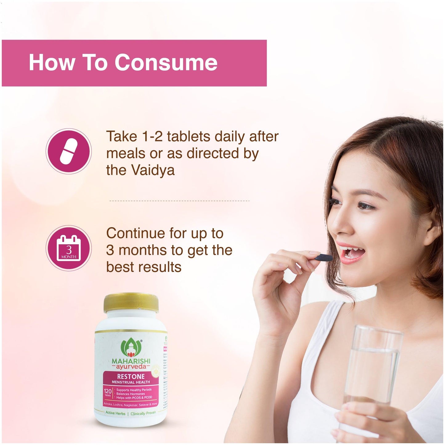 Restone -120 tab For Menstrual Health