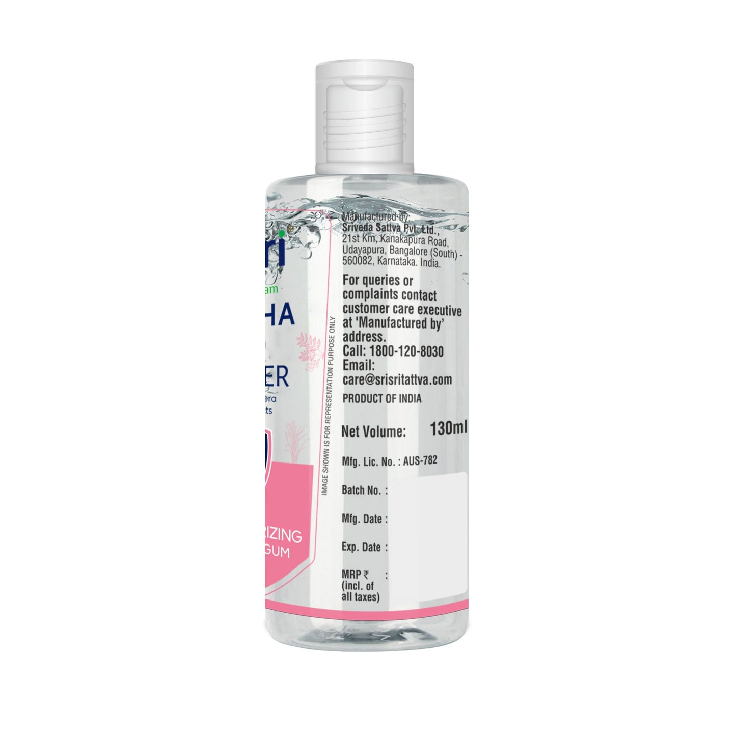 Swaccha Hand Sanitiser - Rose - 130 ml 130ml