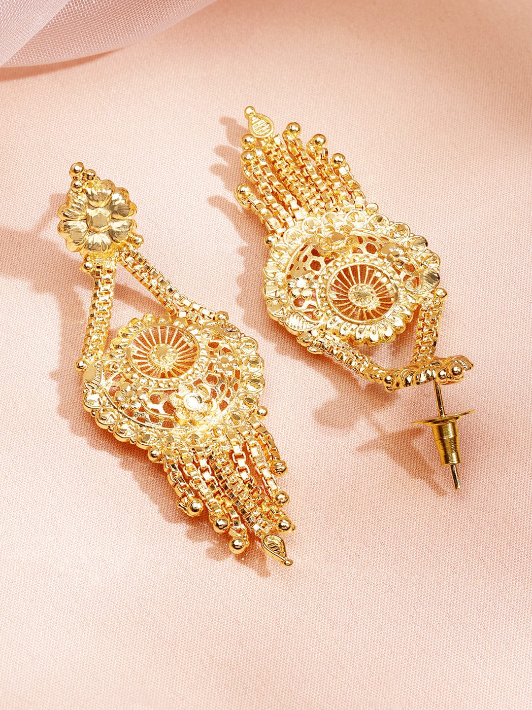 Floral Design Gold Necklace Set フリーサイズ