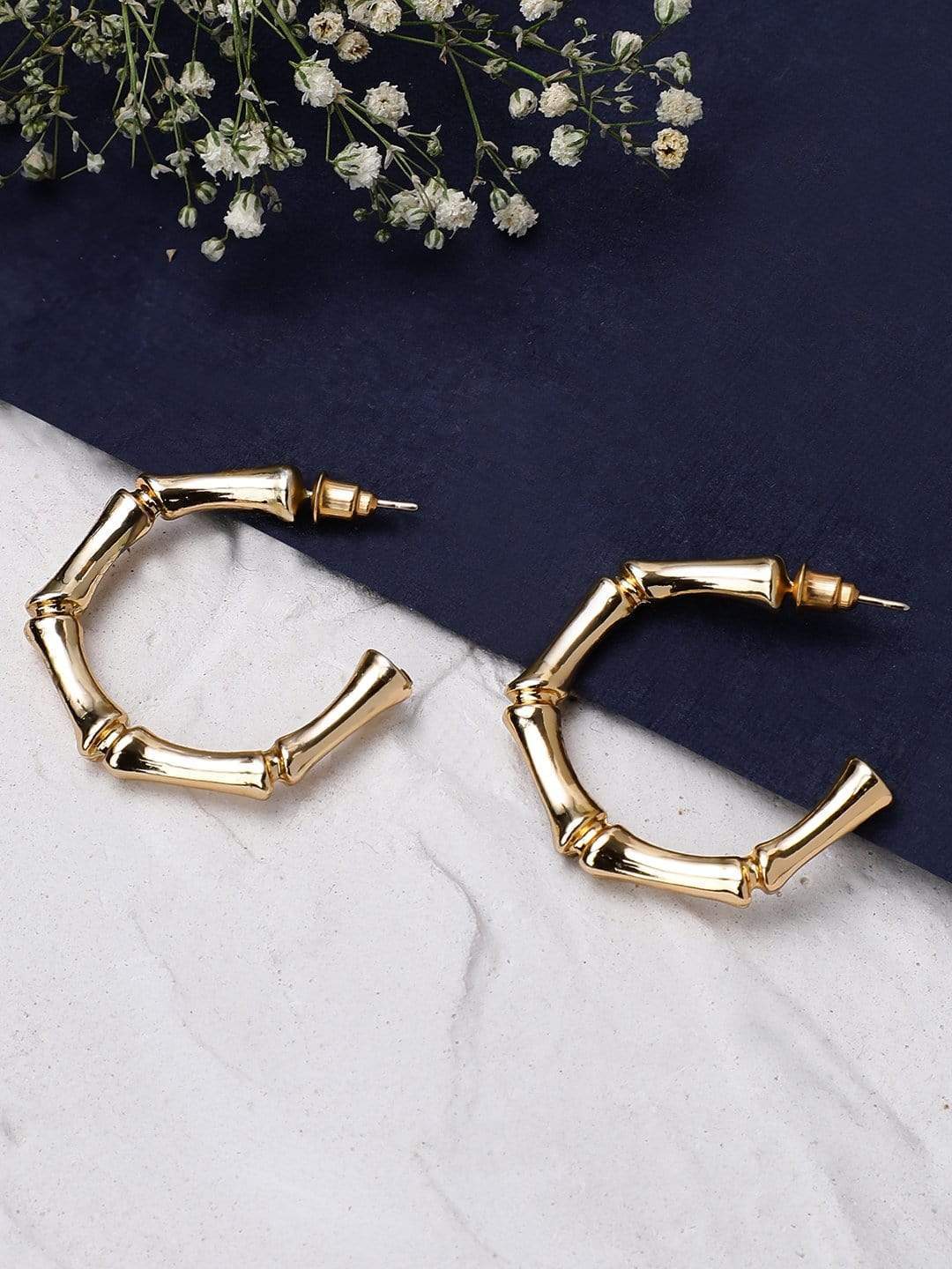 【Rubans】 Tokyo Talkies x Rubans Gold Plated Handcrafted Hoop Earrings|トーキョートーキーズ × Rubans ゴールドメッキ ハンドクラフト フープイヤリング