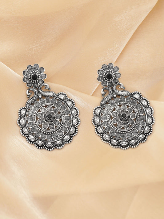 【Rubans】 Oxidised Chandelier Earrings|オキシダイズド シャンデリア イヤリング