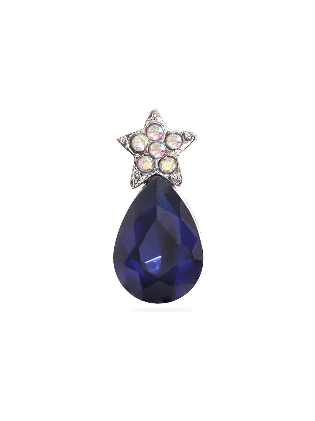 【Rubans】 Petite Blue Stone Stud Earrings|プチ ブルーストーン スタッドイヤリング